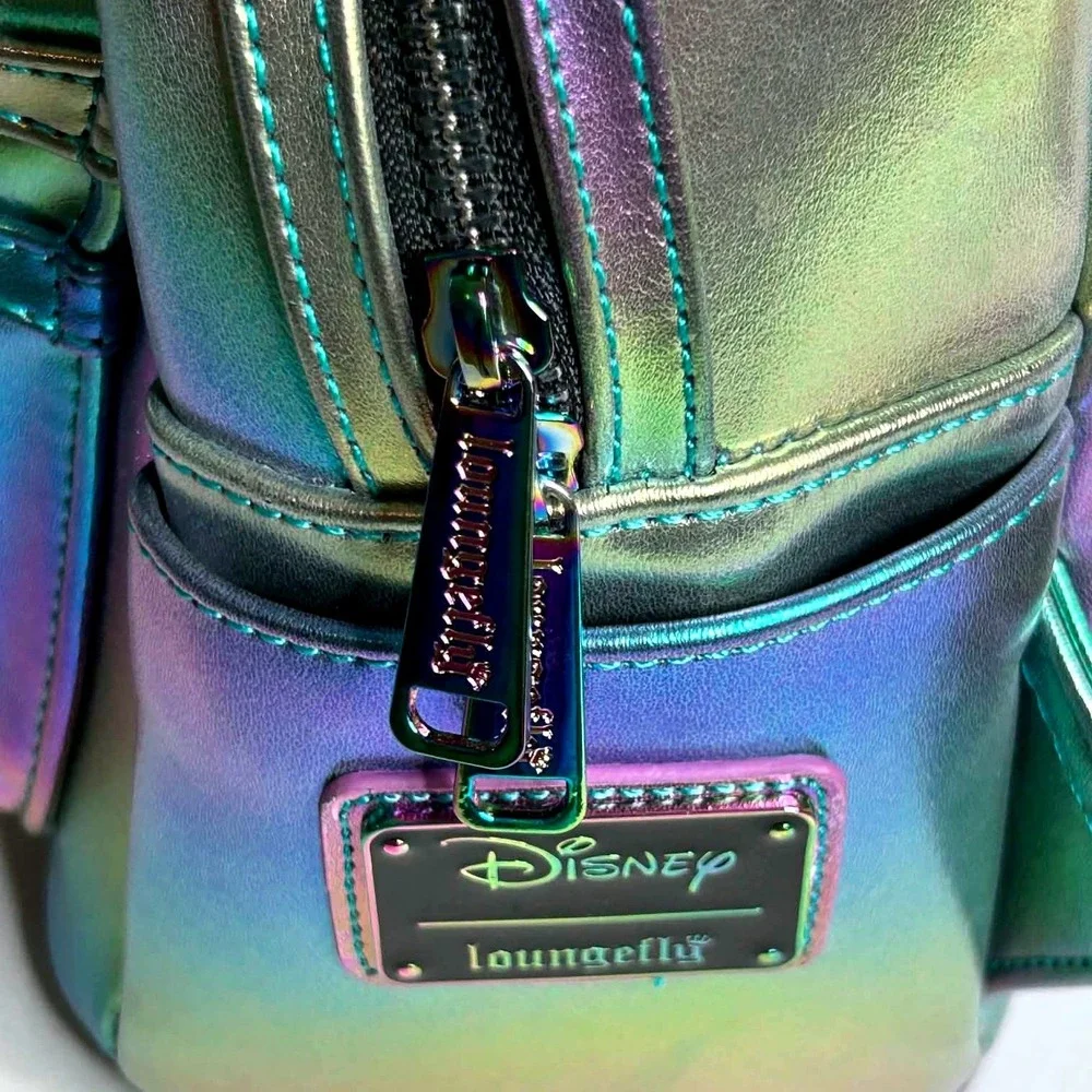 Disney Loungefly Mickey Mouse Iridescent Oil Slick Mini Backpack WDBK0719
